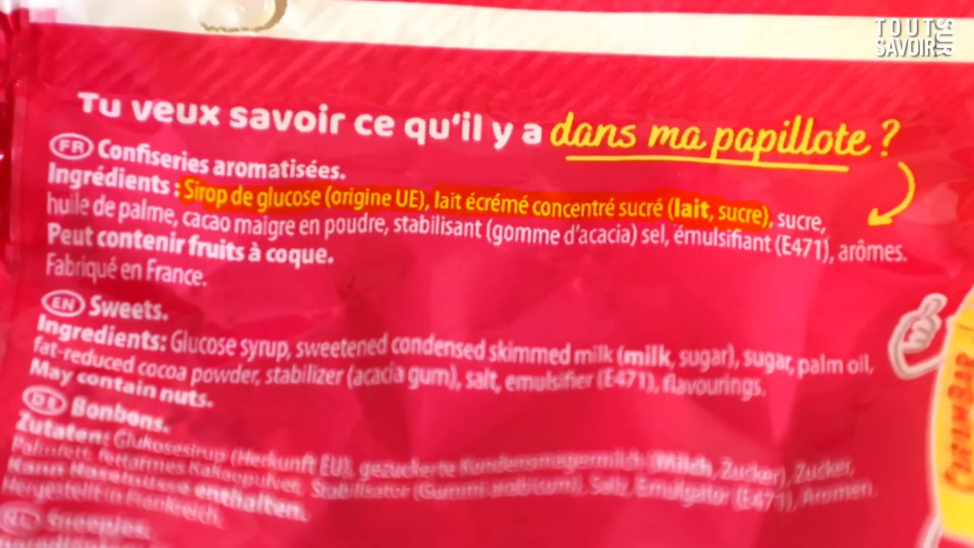 Un paquet de Carambar avec une blague Maigrir en mangeant des bonbons