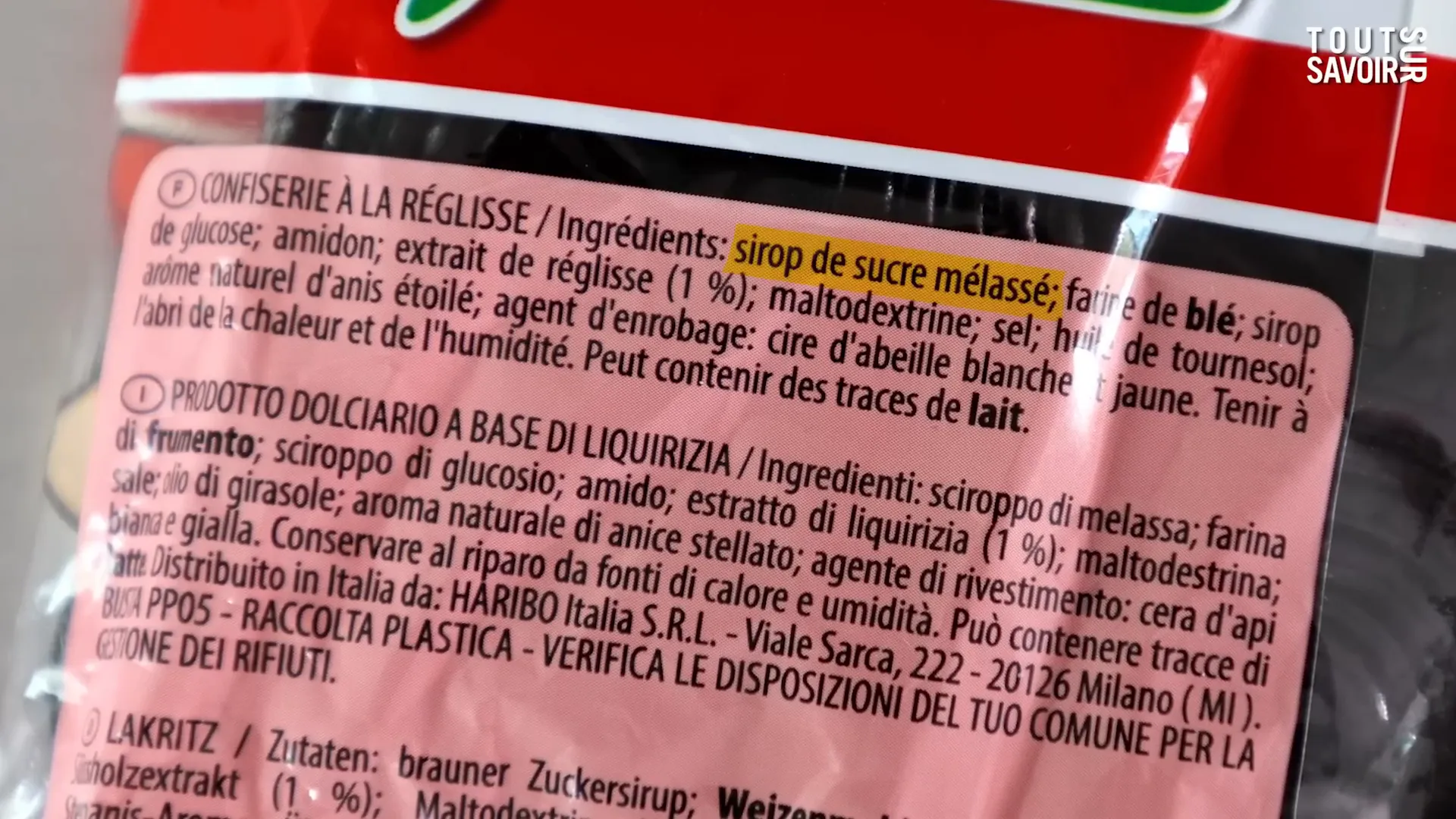 Un paquet de réglisses Rotella Maigrir en mangeant des bonbons